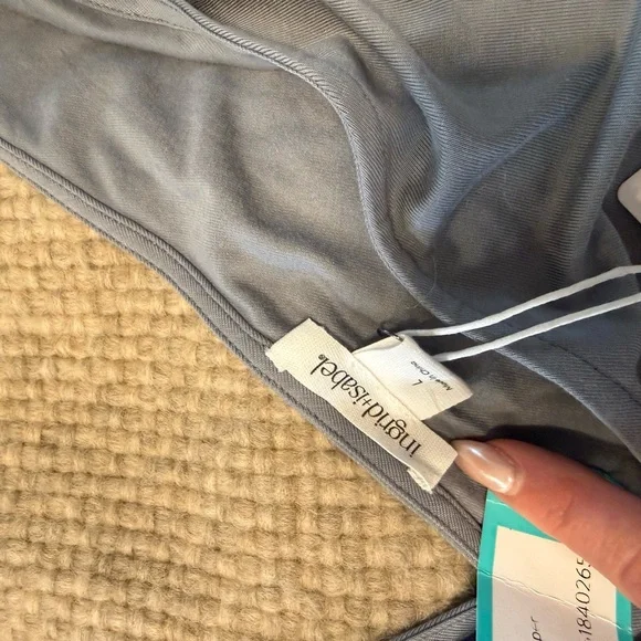 Ingrid & Isabel Gray Maternity Romper - Picture 4 of 7